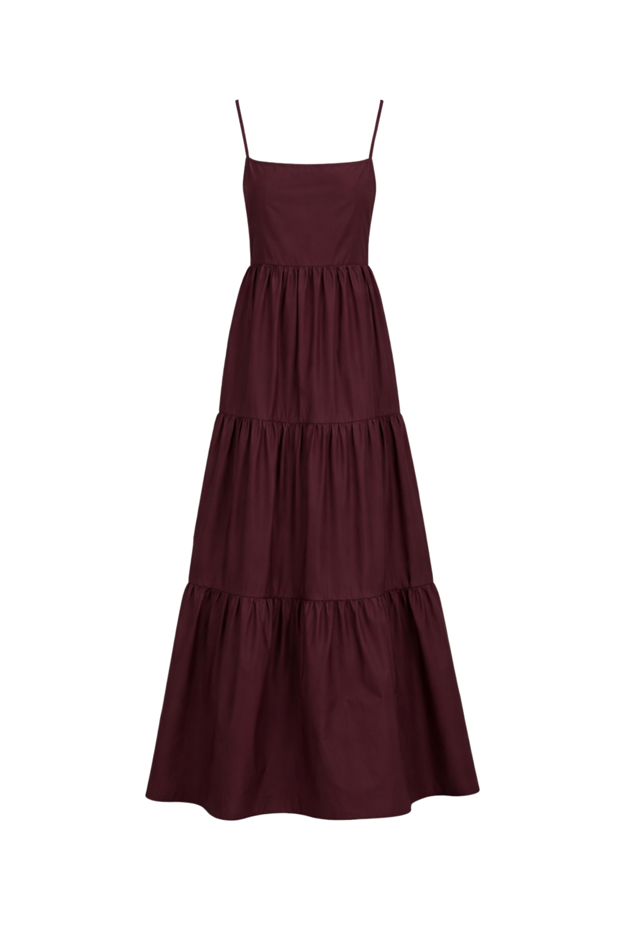 DHALI DRESS IN BURGUNDY