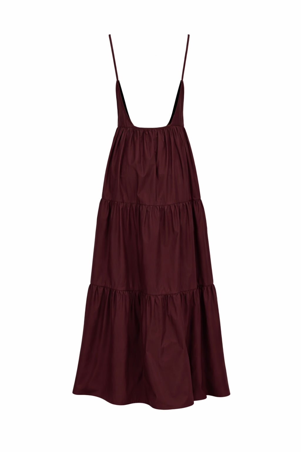 DHALI DRESS IN BURGUNDY