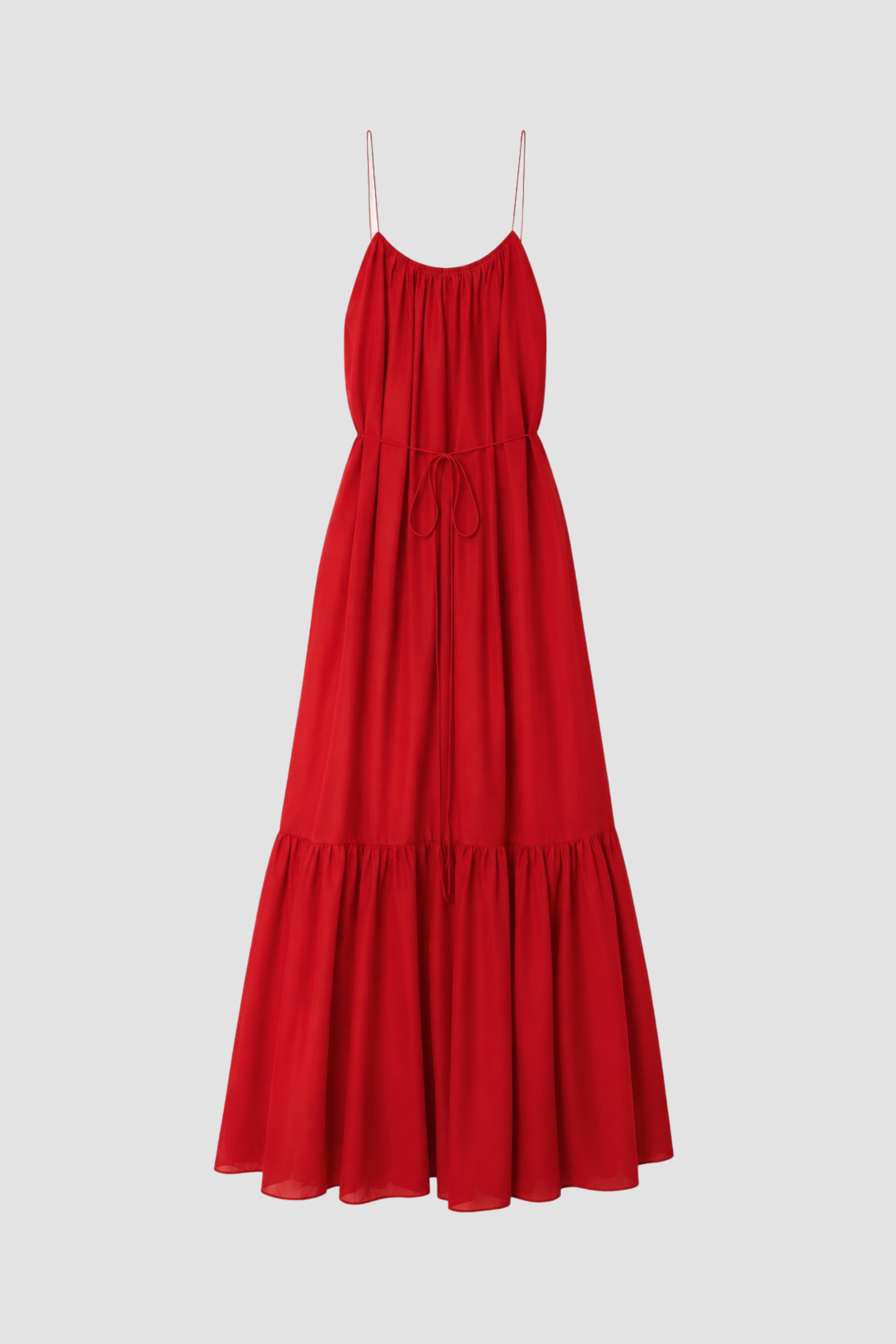 NIZA DRESS IN RED COTTON