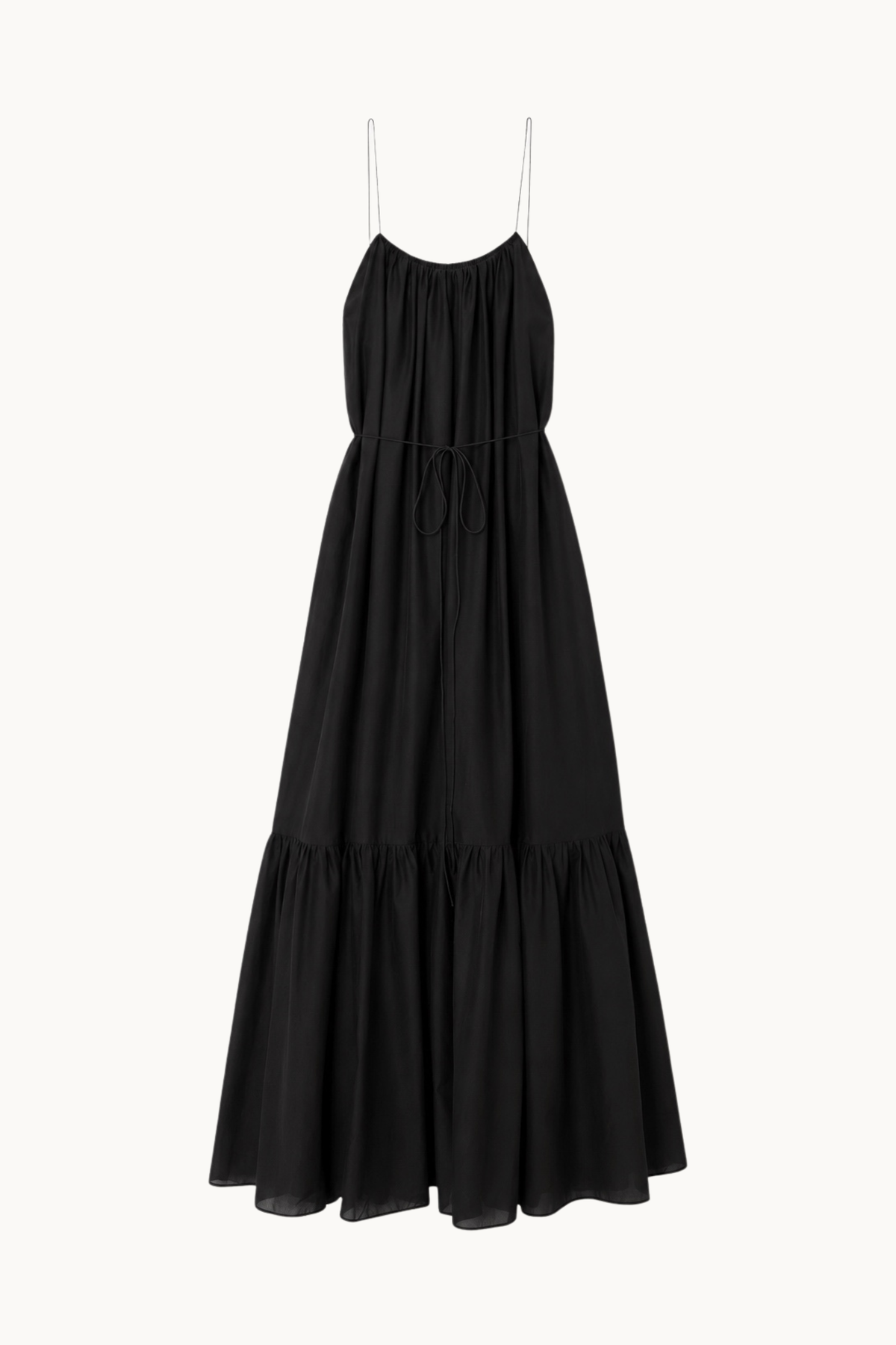 NIZA, BLACK COTTON DRESS