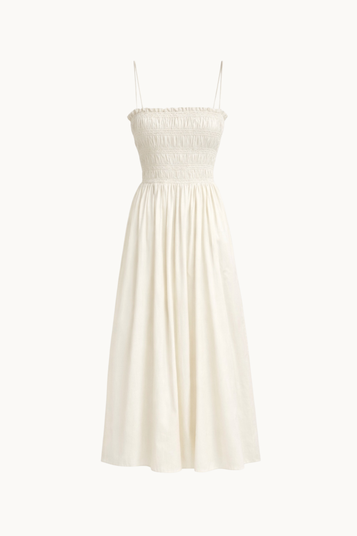 CAMILLE, OFF WHITE COTTON DRESS