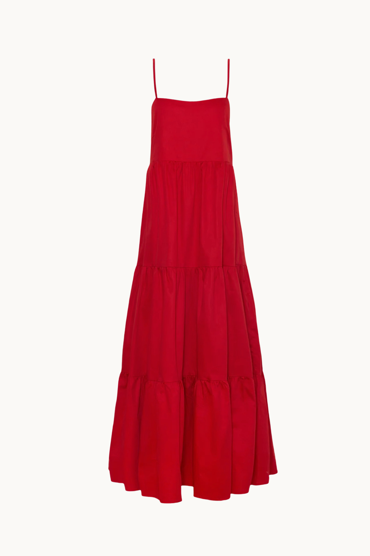 DHALI, RED COTTON DRESS