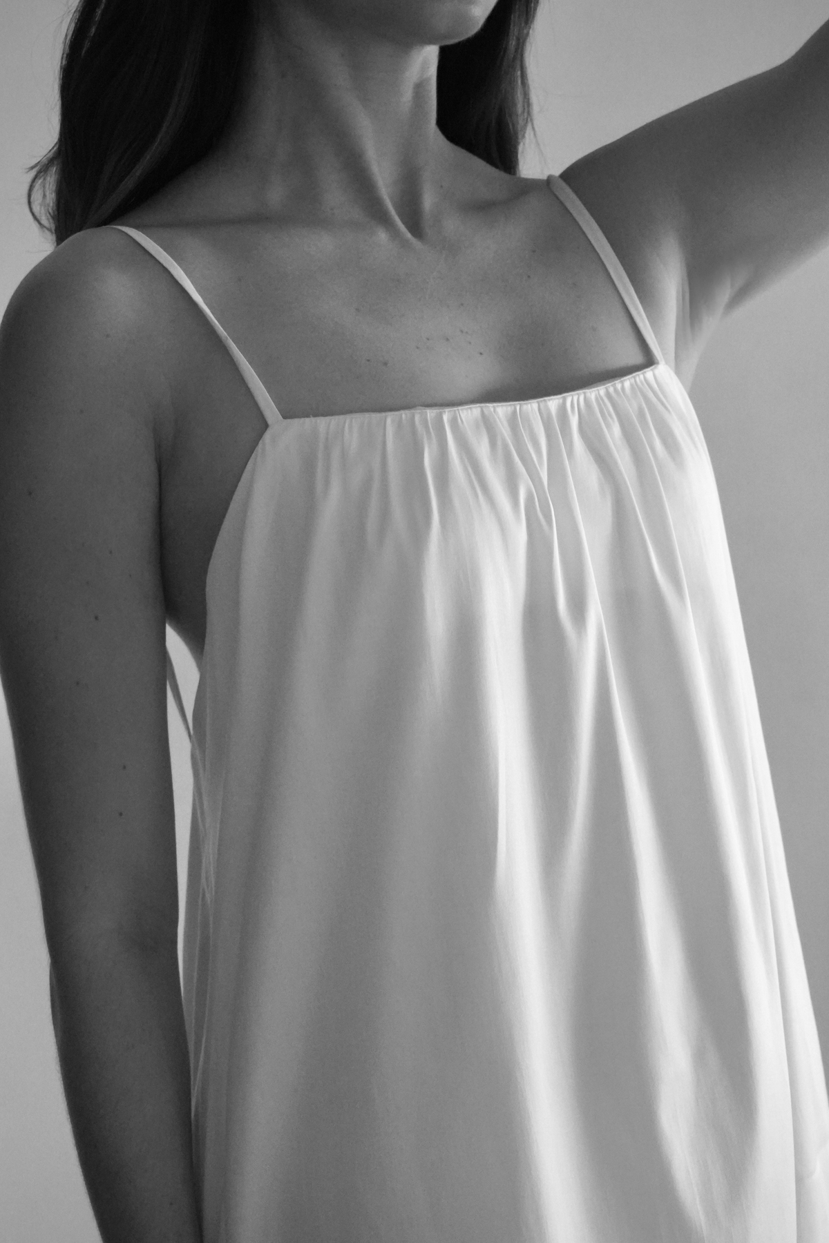 ELENA, LOW BACK MAXI COTTON DRESS