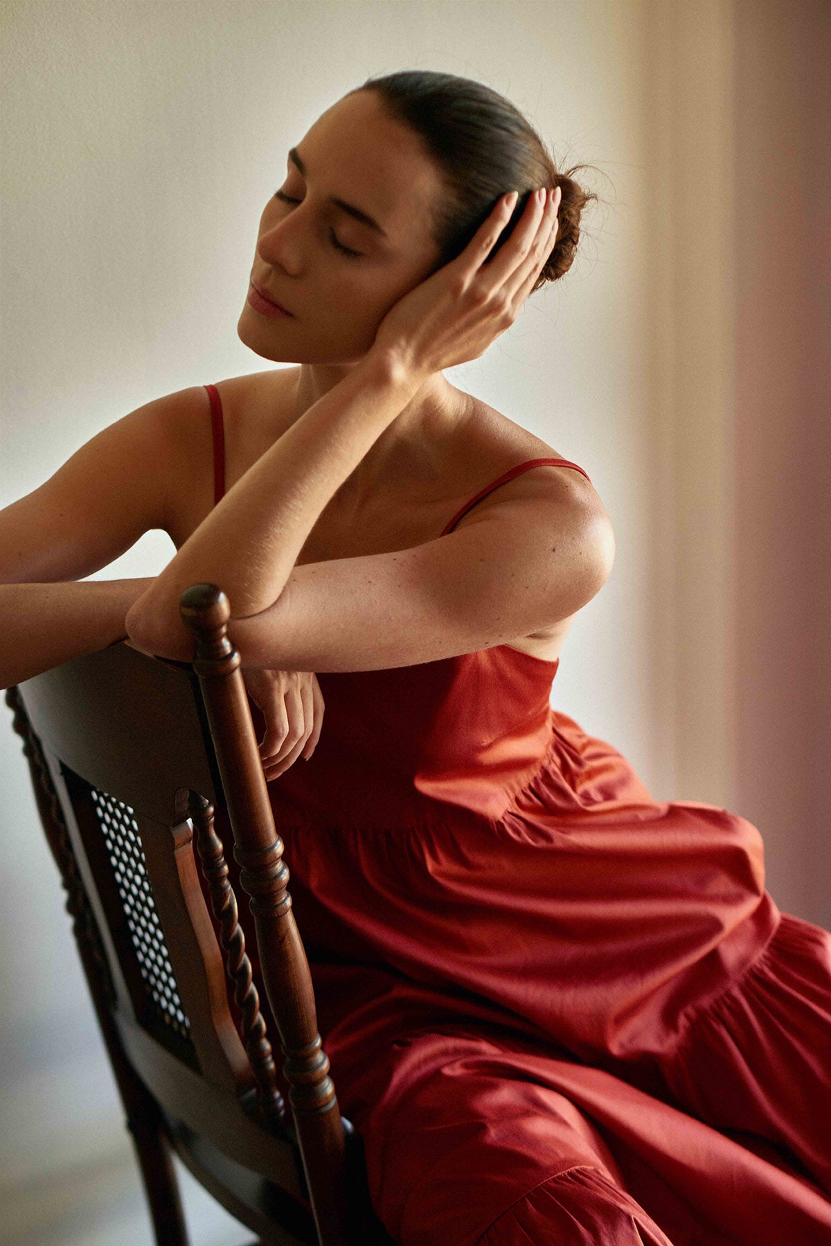 DHALI DRESS IN TERRACOTTA