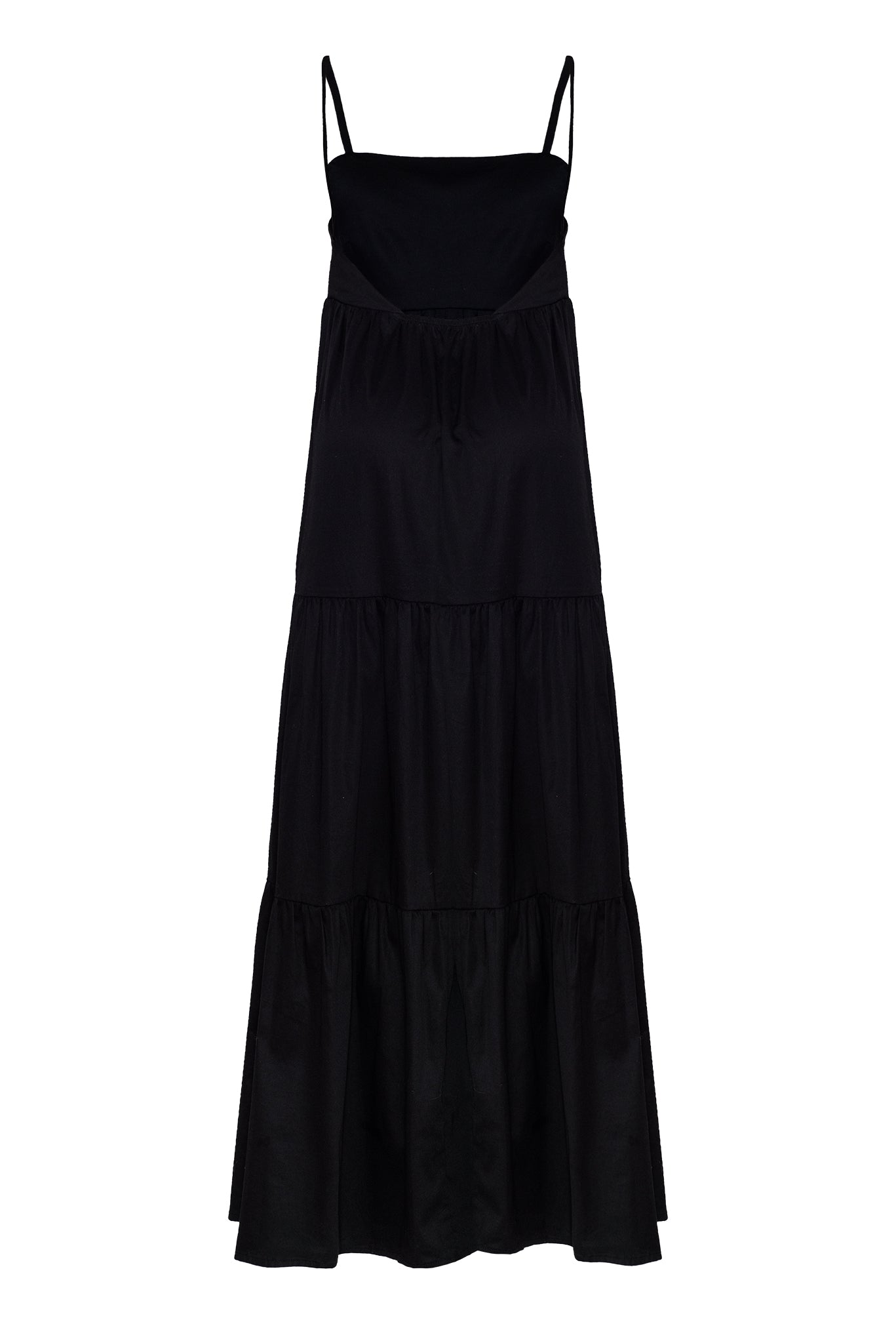 DHALI DRESS IN ORGANIC BLACK COTTON