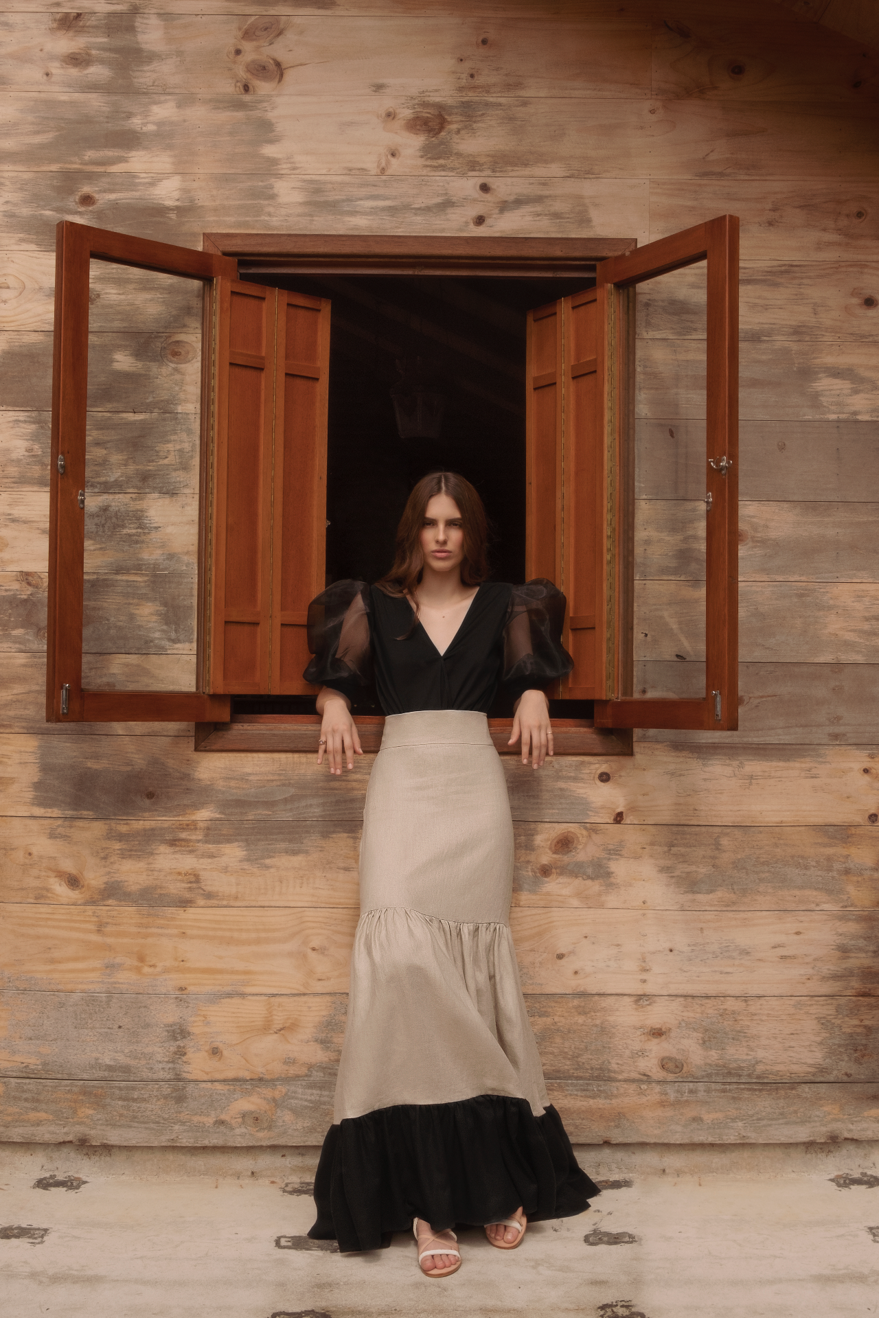GAREGA SKIRT - SAND