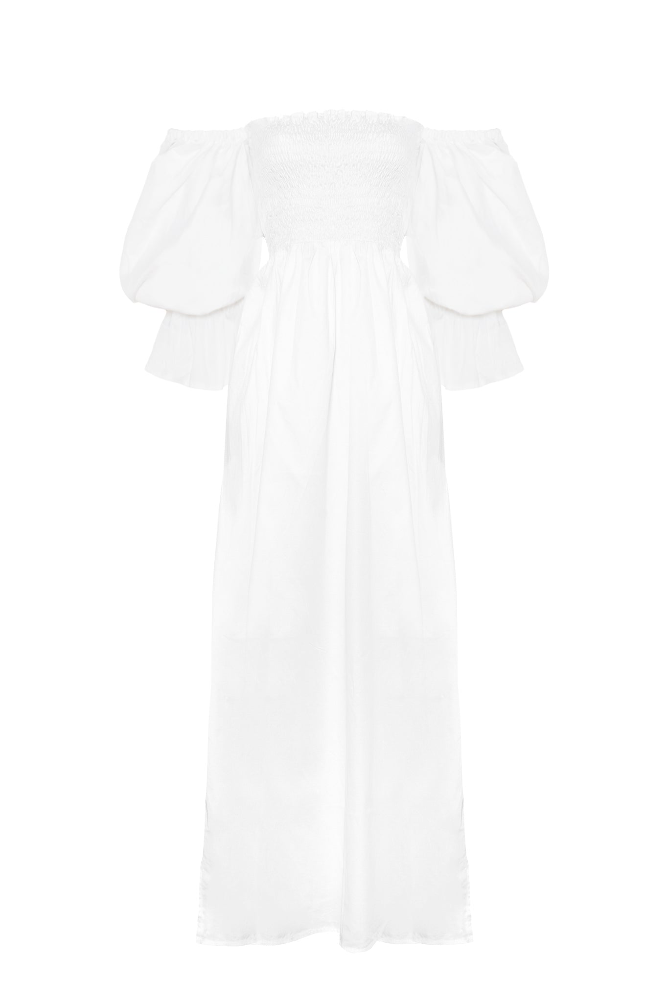 SENNA DRESS IN ORGANIC WHITE COTTON