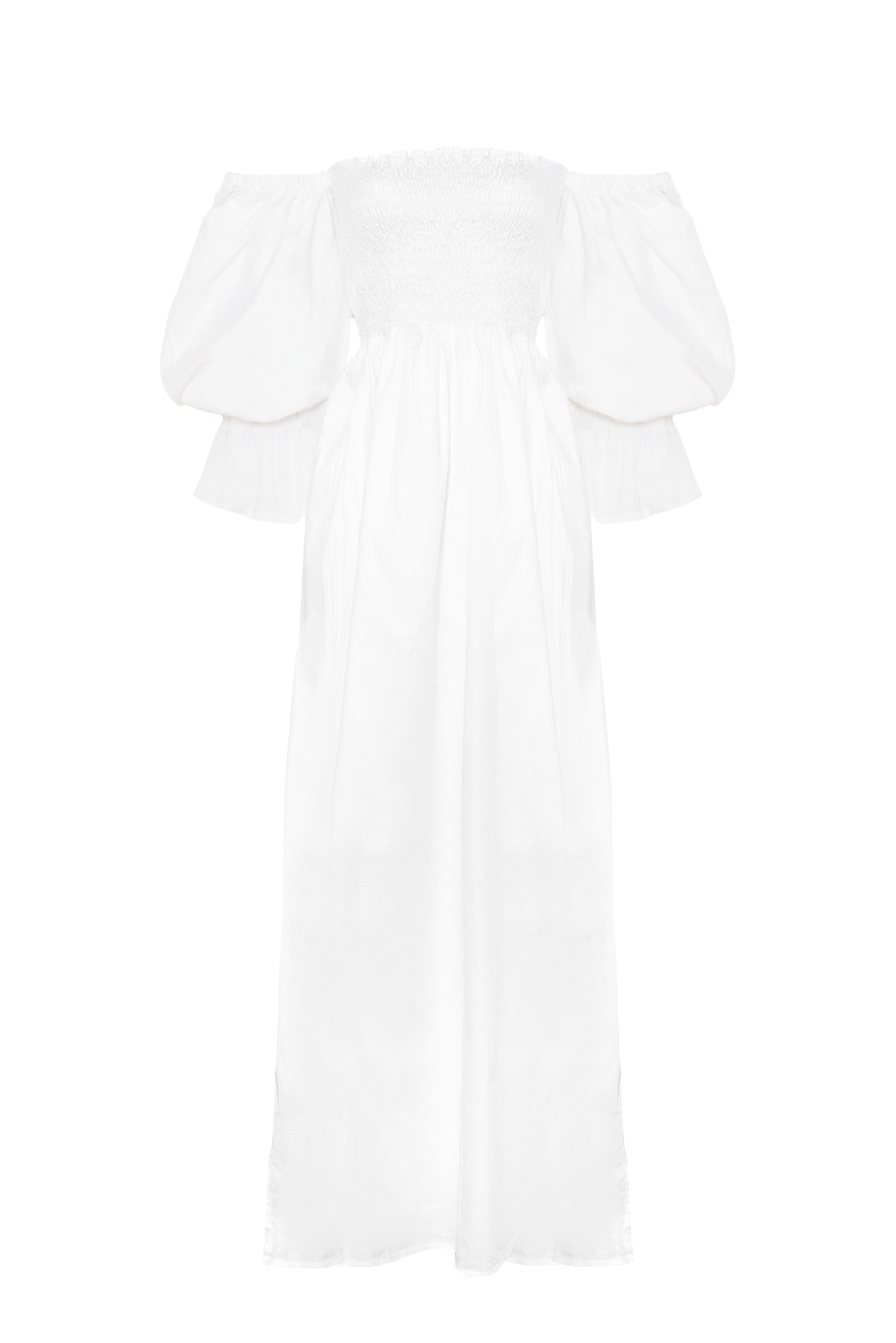 SENNA DRESS IN ORGANIC WHITE COTTON