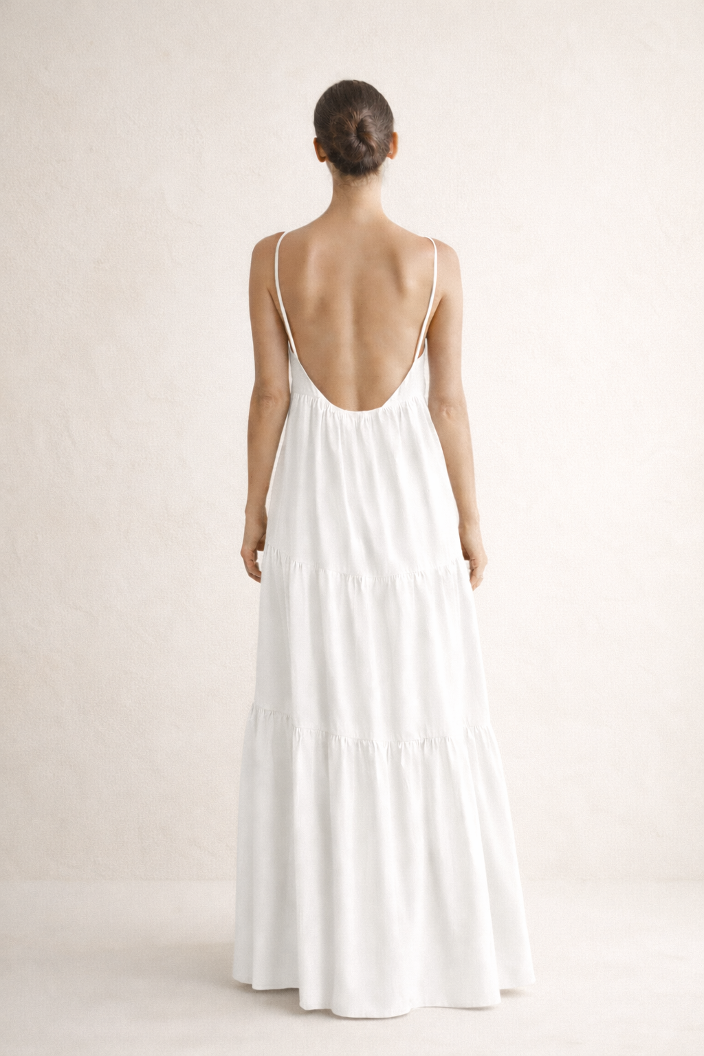 DHALI DRESS IN WHITE COTTON