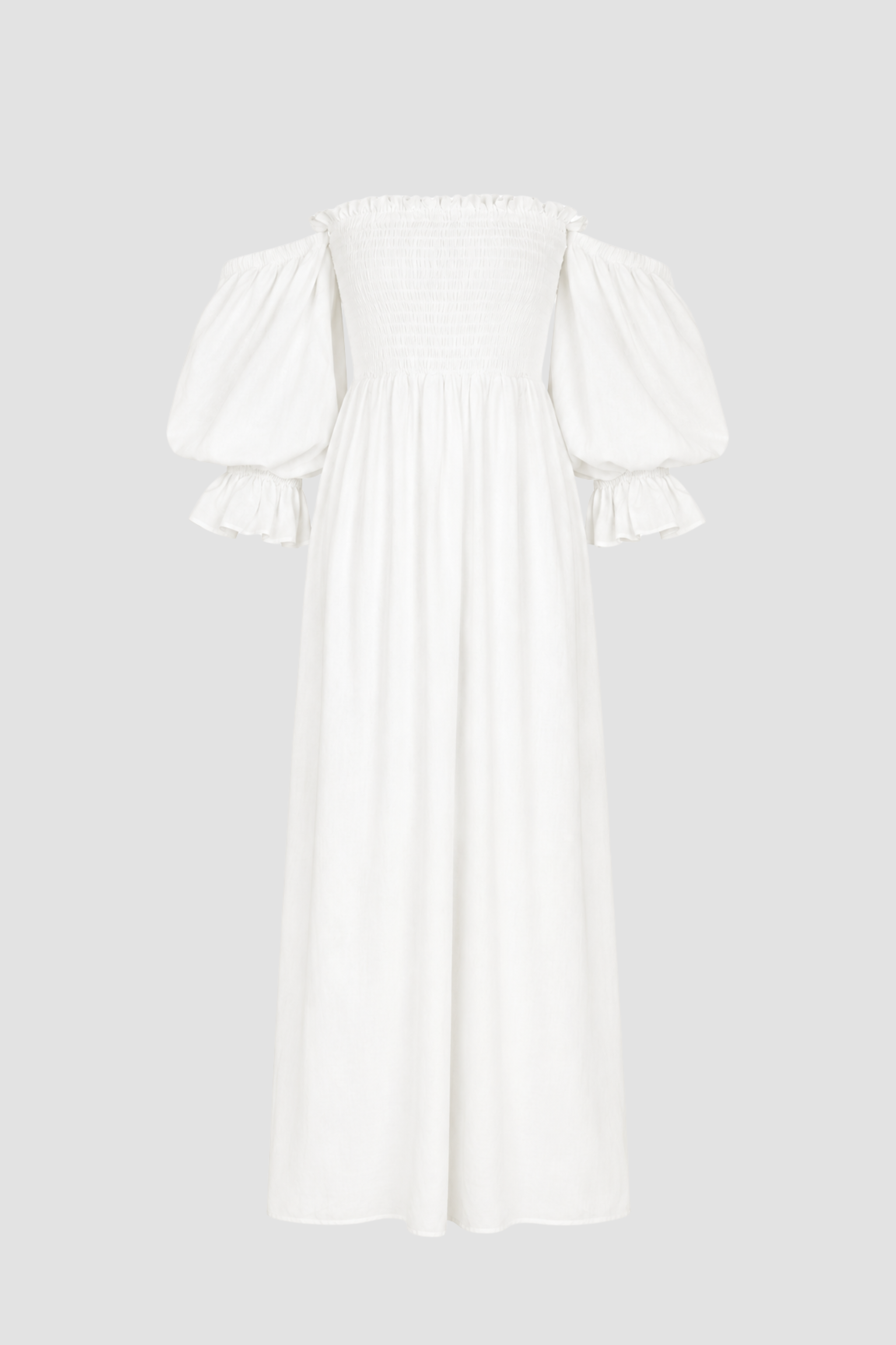 SENNA DRESS IN ORGANIC WHITE COTTON
