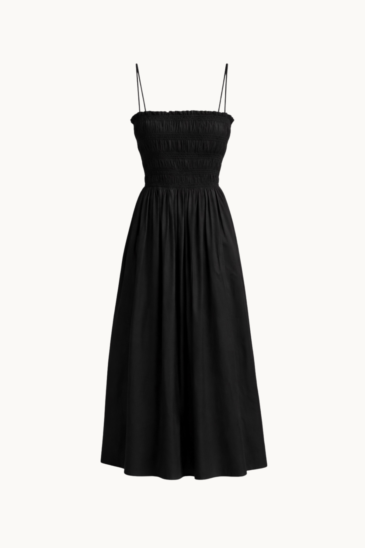 CAMILLE, BLACK COTTON DRESS