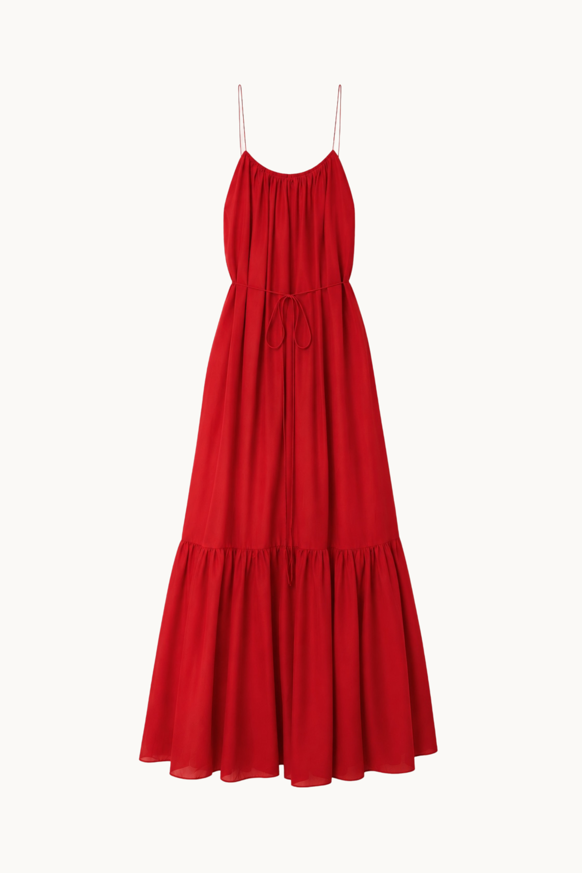 NIZA, RED COTTON DRESS