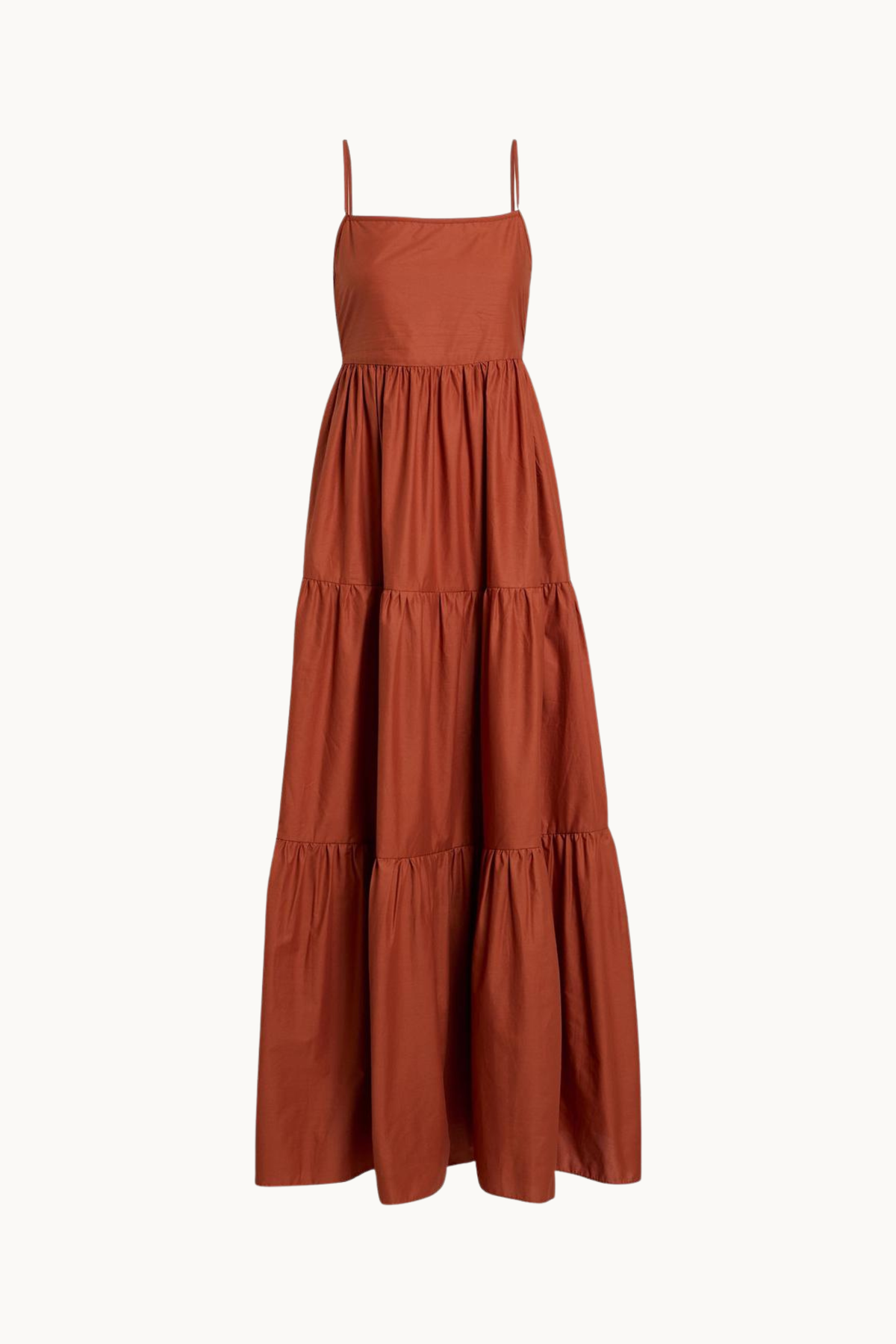 DHALI, TERRACOTTA COTTON DRESS