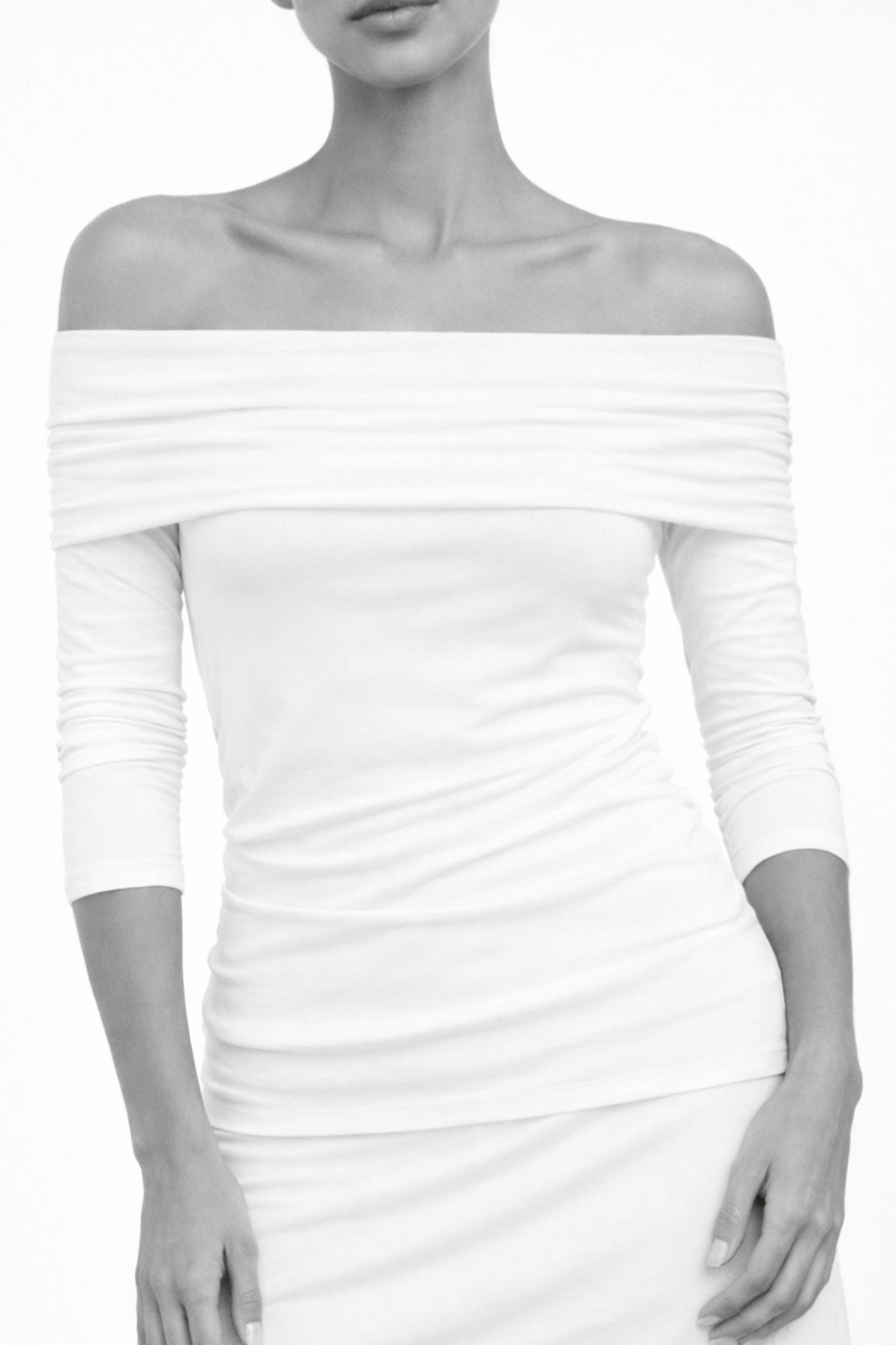 OFF THE SHOULDER LONG SLEEVE TOP