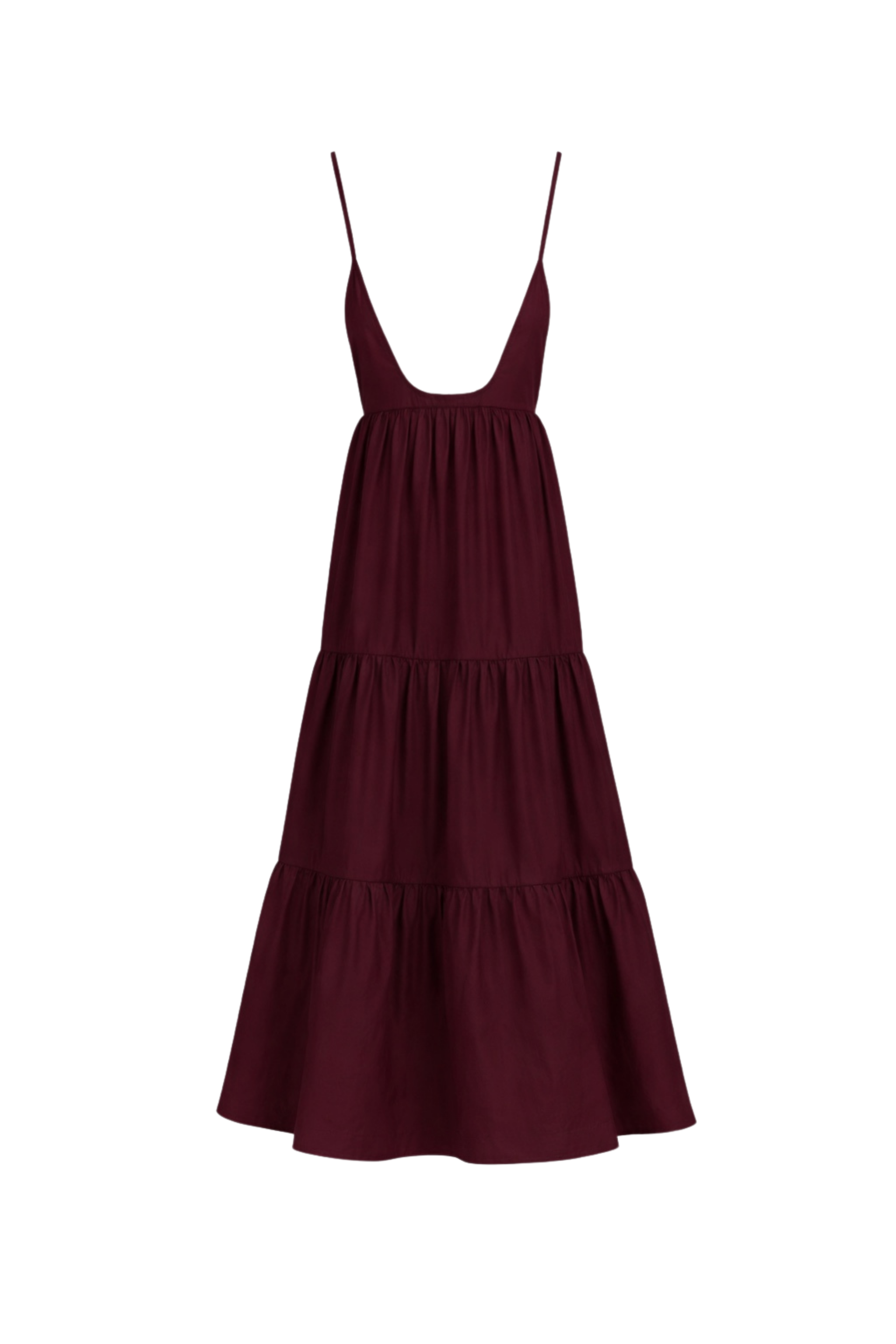 DHALI DRESS IN BURGUNDY