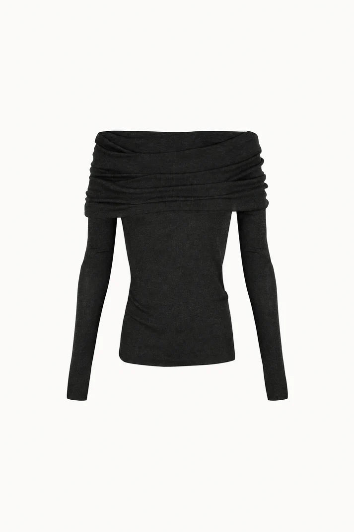 OFF THE SHOULDER LONG SLEEVE TOP